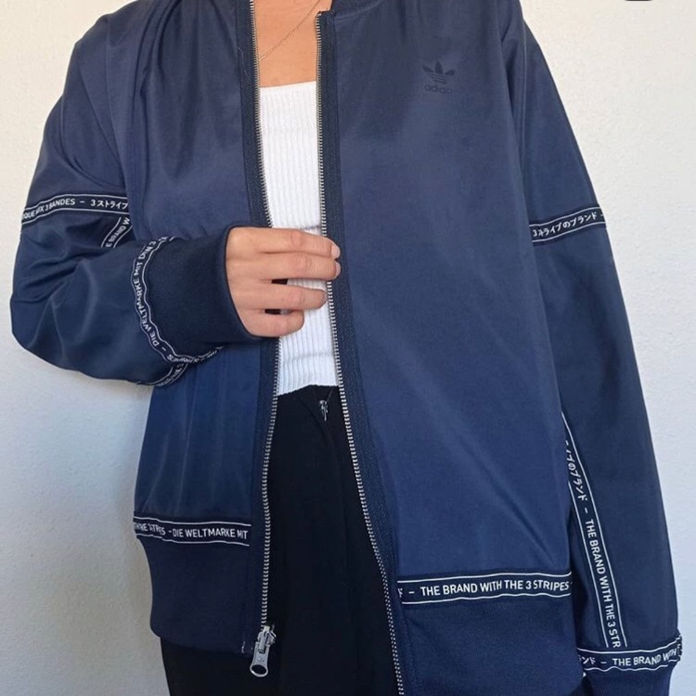 Reversible adidas bomber jacket